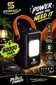 EGIRFAST 8000mAh Power Station with Bluetooth Speaker & LED Light - 2