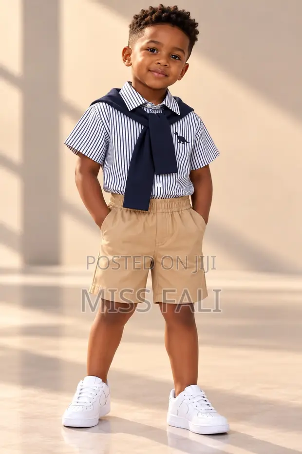 Little Gentleman Striped Set (3-4 Years) - 1