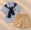 Little Gentleman Striped Set (3-4 Years) - 2