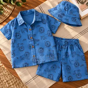 Little Roar Boys' Lion Print Set (3-4 Years)