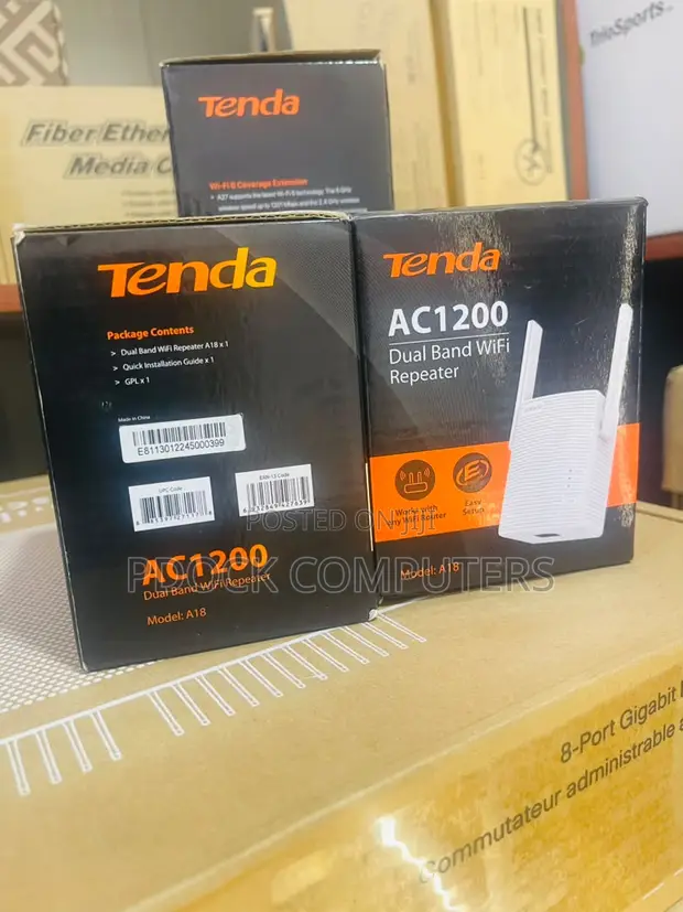 Tenda AC1200 A18 Dual Band WiFi Repeater - 1