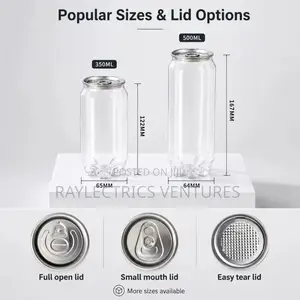 Plastic Jars/Cans - 330ml & 500ml