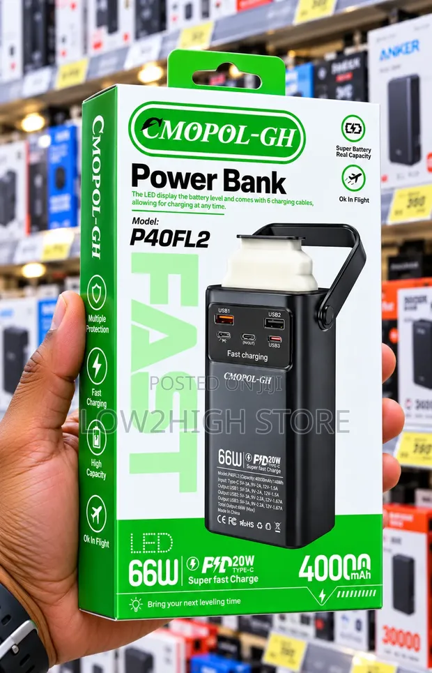 Cmopol-gh P40FL2 40,000mAh 66W Power Bank - 1