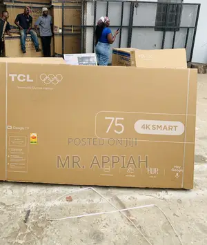 Premium TCL 75” QLED 4K Smart TV (Black)