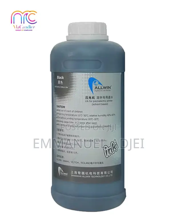 Original Eco Solvent Ink for Dx7, Dx5, Xp600 (Black) - 1