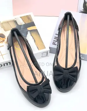 Ella Ballet Flats for Girls - Black