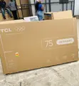 Extremely Durable TCL 75” UHD 4K Smart TV (Black) - 1
