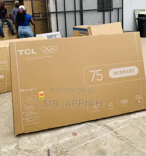 Brand New TCL 75” UHD 4K Smart TV with Dolby Vision/Atmos