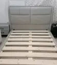 Luxury Grey PU Leather Bed | Imported | Modern Comfortable - 4