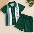 Emerald Stripe 2-Piece Set - Boys, 3-4 Years - 1