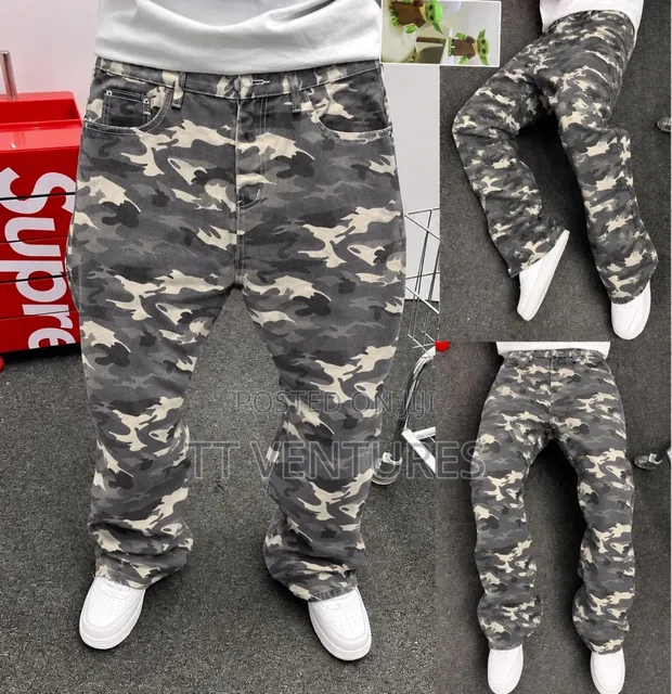 4F Baggy Jeans - Army Green - 1