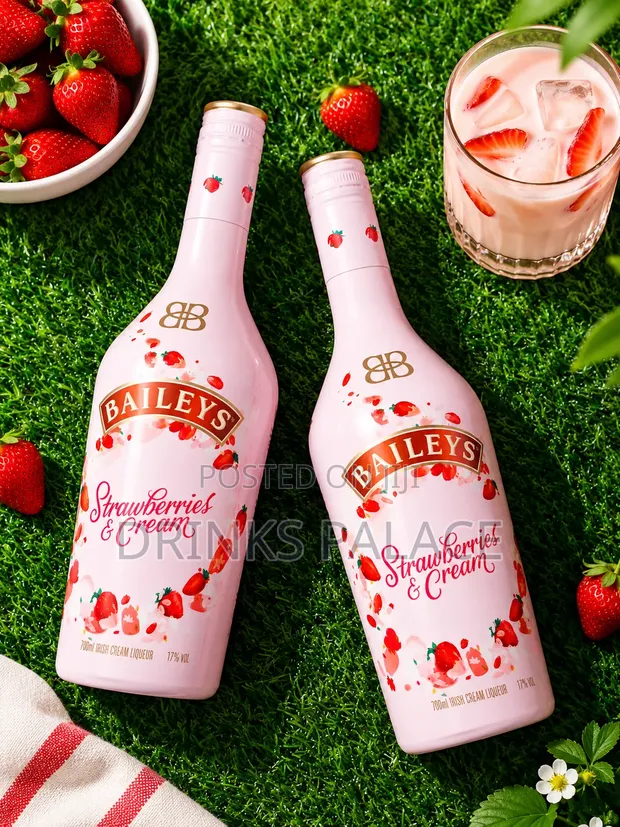 2 Bottles Baileys Strawberry Liqueur - 1