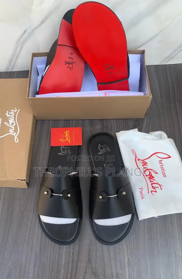 Christian Louboutin Leather Slippers - 1