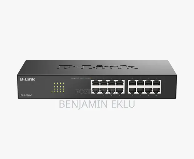 D-Link DGS-1016C 16-Port Gigabit Unmanaged Switch - 1
