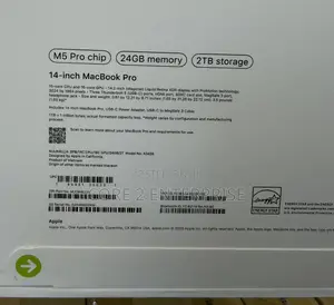 Apple MacBook Pro 14" M5 Pro 24GB RAM 2TB SSD