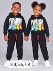 Children's Cotton Hoodie and Jogger Set - 4