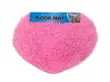Pink Heart Fluffy Shaggy Doormat - Soft Bedroom Mat - 1