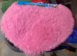 Pink Heart Fluffy Shaggy Doormat - Soft Bedroom Mat - 2