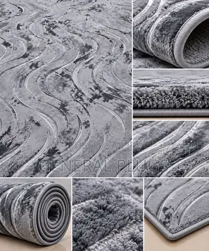Original Turkish Suede Carpet - Luxury Wave Pattern