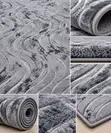 Original Turkish Suede Carpet - Luxury Wave Pattern - 1