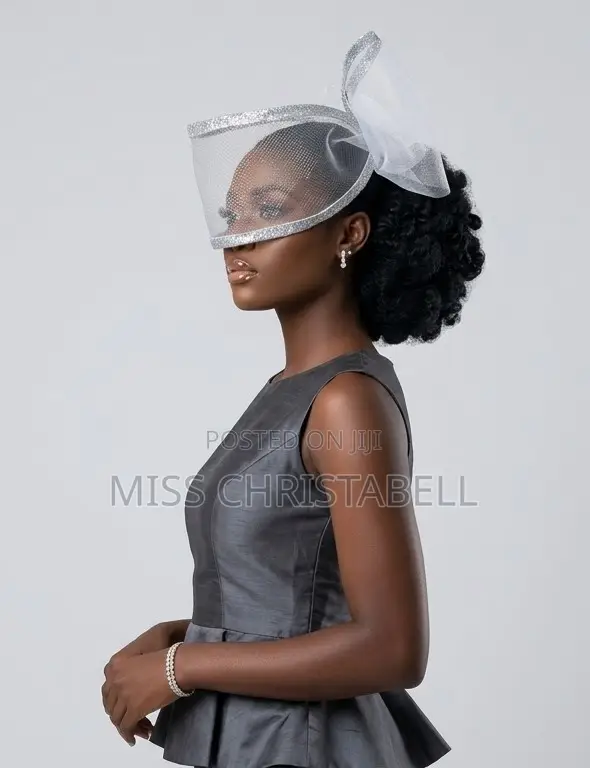 Elegant Handmade Fascinator - White - 1
