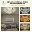 Flush Mounted Crystal Ceiling Light - 1