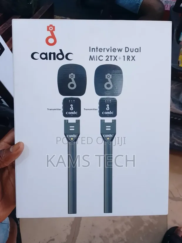 Candic Wireless Interview Dual Microphone 2Tx + 1RX - 1