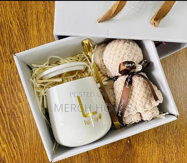 Brand New Mug Gift Box with Spoon and Napkin - 1