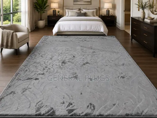 Luxury Turkish Suede Carpet - 200x300cm Wave Design - 1