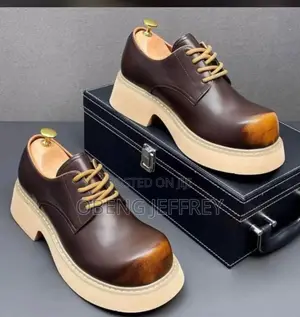 Original Balenciaga Chunky Lace-Up Brown Shoes