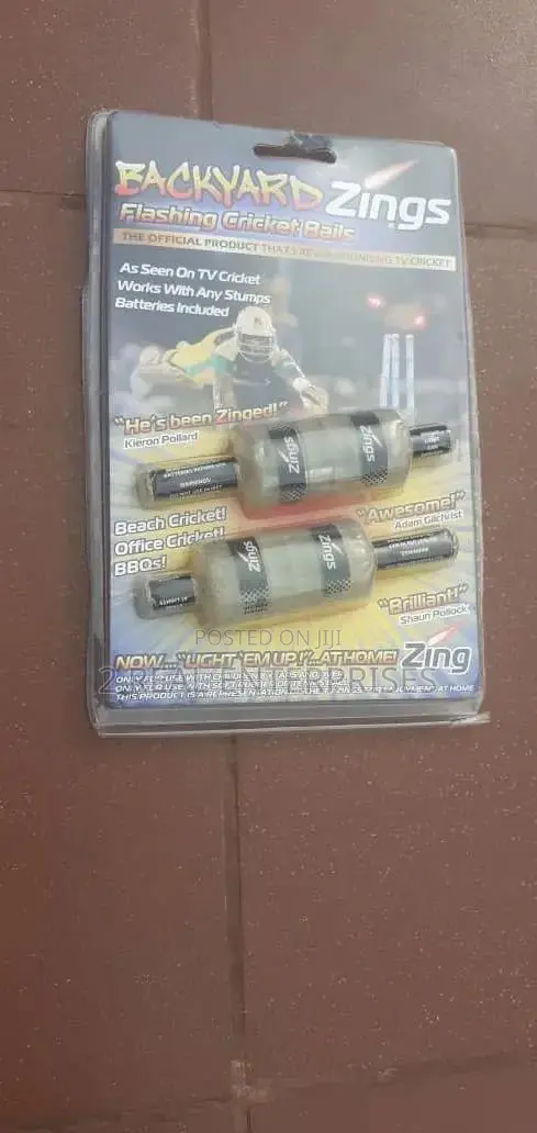 Backyard Zings Light-Up Flashing Cricket Bails Set - 1