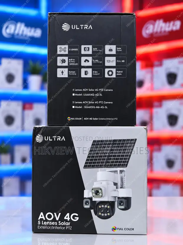 Ultra AOV 4G 5-Lens Solar PTZ Camera - 1