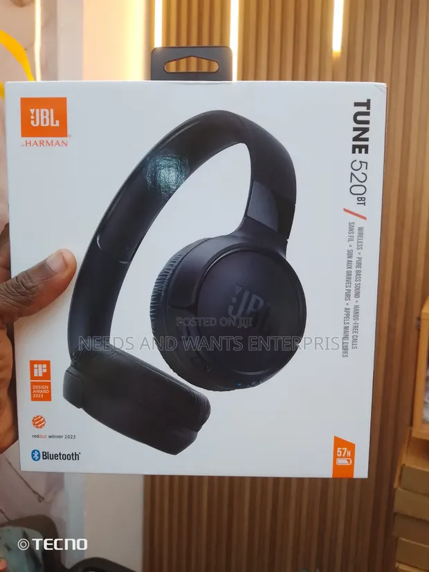 JBL Tune 520BT Wireless On-Ear Headphones - 1