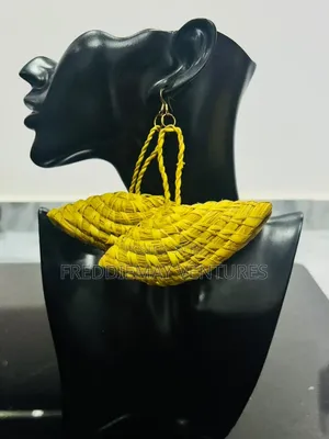 Raffia Weaved Earrings