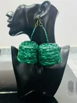Raffia Weaved Earrings - 2