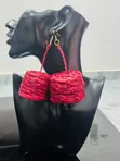 Raffia Weaved Earrings - 3