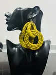 Raffia Weaved Earrings - 5