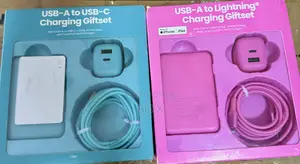 USB Charging Gift Sets - Power Bank, Wall Charger, Cable