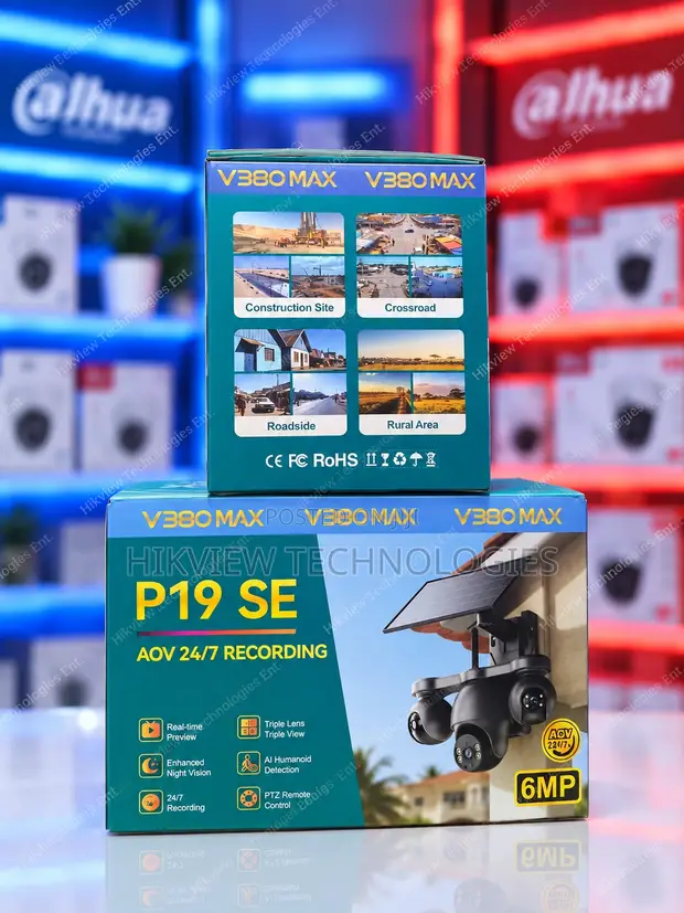 V380 Max P19SE 4G Triple Lens Solar PTZ Camera - 1