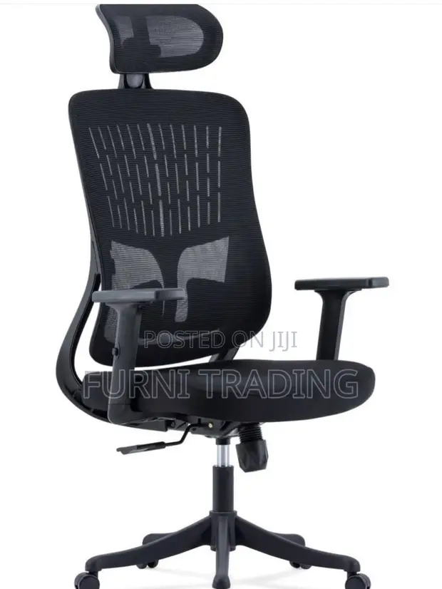 Ergonomic Office Chair with Adjustable Headrest & 3D Armrests - 1