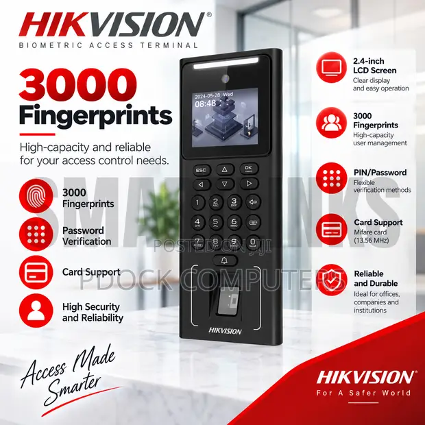 Hikvision Face Recognition Terminal DS-K1T321MFWX-B - 1