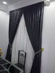 Quality Velvet Window Curtains with Sheer Inner - 1