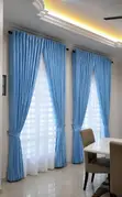 Quality Velvet Window Curtains with Sheer Inner - 2