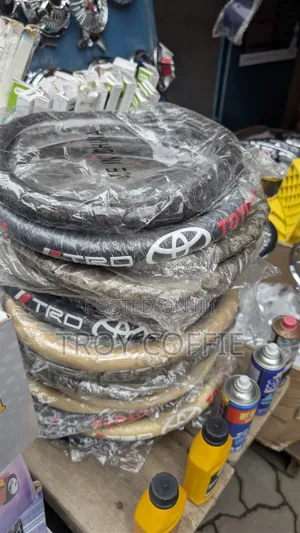 Car Steering Cover - Leather & Rubber