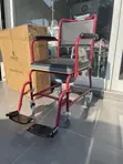 Commode Wheelchair with Wheels - 1