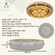 500mm 3-Color LED Ceiling Light - 2