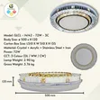 Sumalian 3-Color LED Ceiling Light with Remote - 2