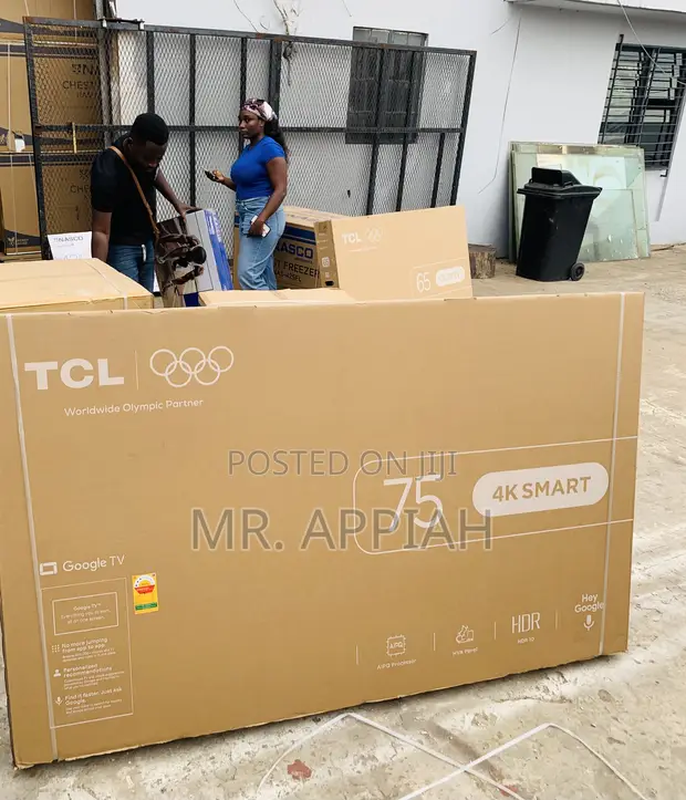 Original TCL 75” UHD 4K Smart Android TV (Remote Control) - 1