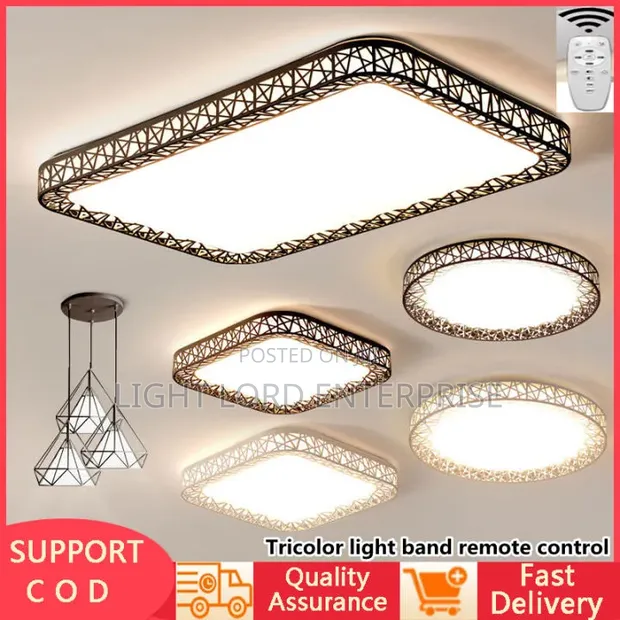 IPG Tricolor 500mm LED Ceiling Light with Remote - 1