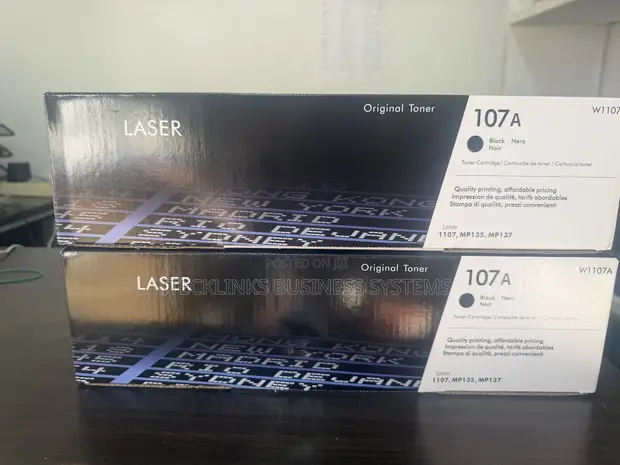 HP 107A Black Toner Cartridge - 1